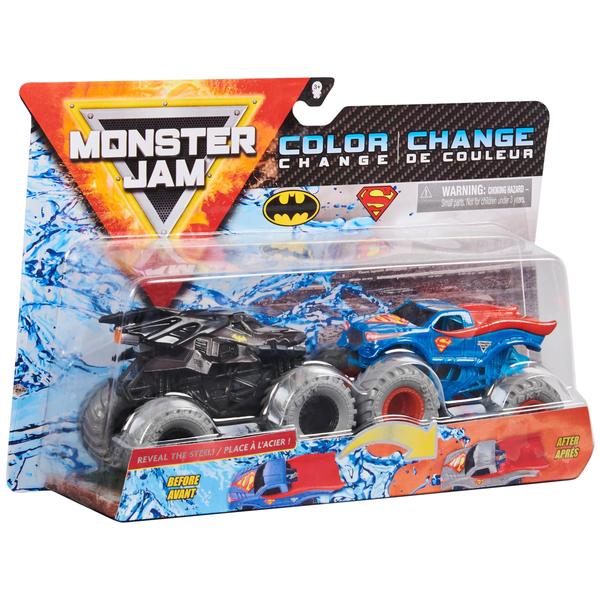 Imagem de Toy Monster Jam Batman vs. Caminhões Superman que mudam de cor