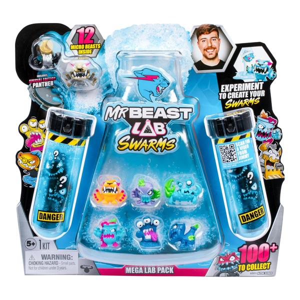 Imagem de Toy MrBeast Lab Swarms Mega Lab, pacote com 12 personagens colecionáveis