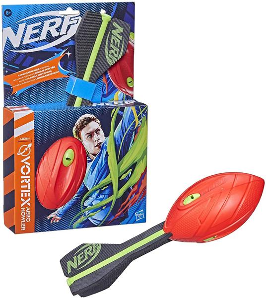 Imagem de Toy Nerf Vortex Aero Howler lançando futebol para crianças