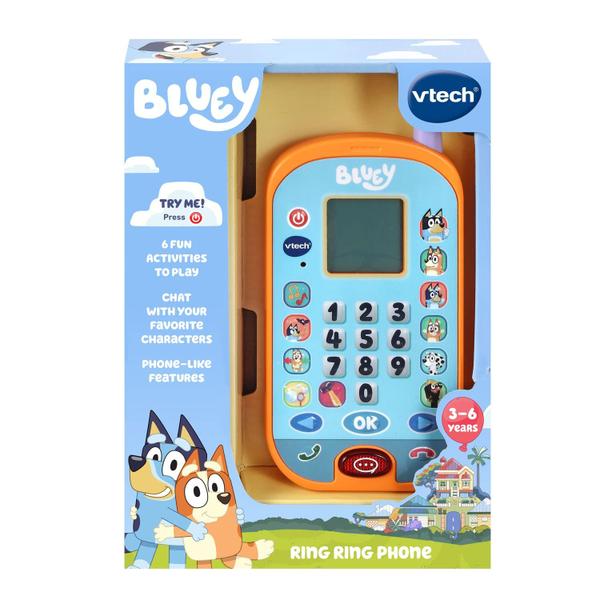 Imagem de Toy Phone VTech Bluey Ring Ring Ring com jogos e ativação por voz