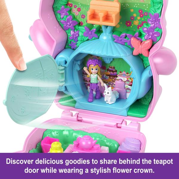 Imagem de Toy Polly Pocket Dolls Tea Party Bunny com 1 microboneca