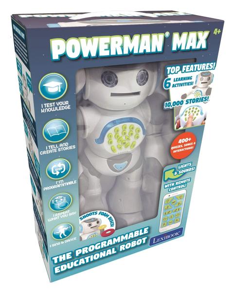 Imagem de Toy Robot LEXIBOOK Powerman Max, controle remoto para crianças a partir de 4 anos