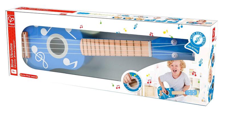 Imagem de Toy Ukulele Hape Kid's Wooden Multicolor Dot Blue 53x6,6x17,5 cm