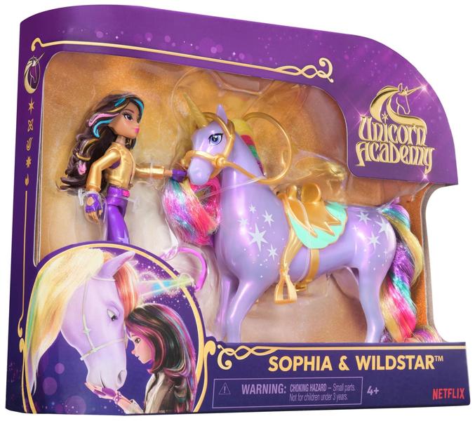 Imagem de Toy Unicorn Academy Sophia & Wildstar com acessórios de 4 anos ou mais