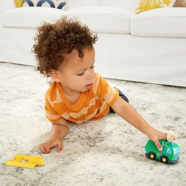 Toy VTech CocoMelon Go! Vá! Caminhão de reciclagem Smart Wheels JJ Imagem de Toy VTech CocoMelon Go! Vá! Caminhão de reciclagem Smart Wheels JJ