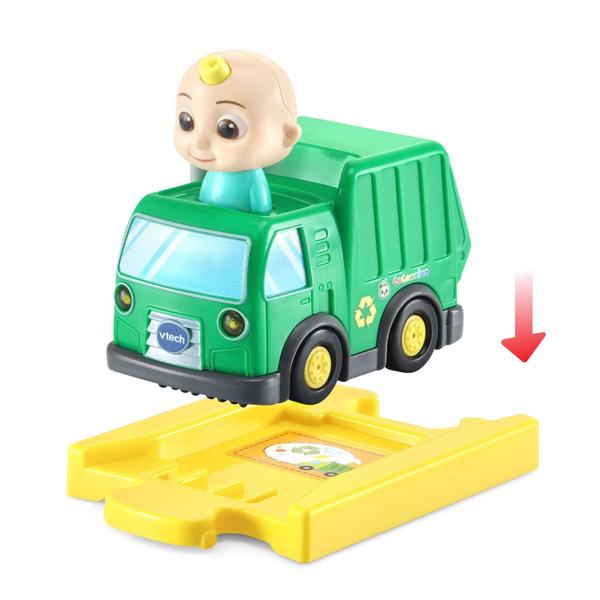 Toy VTech CocoMelon Go! Vá! Caminhão de reciclagem Smart Wheels JJ Imagem de Toy VTech CocoMelon Go! Vá! Caminhão de reciclagem Smart Wheels JJ