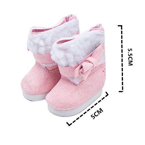 Imagem de TOYYSB 6 pares de sapatos de boneca 100% get boots fits 14.5 inch Doll American Wellie Wishers Dolls