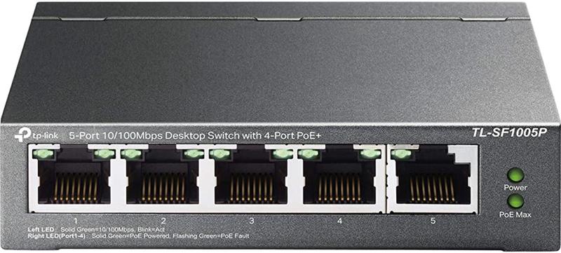 Imagem de Tp-link hub switch 05p tl-sf1005p 10/100 4p poe - TP LINK