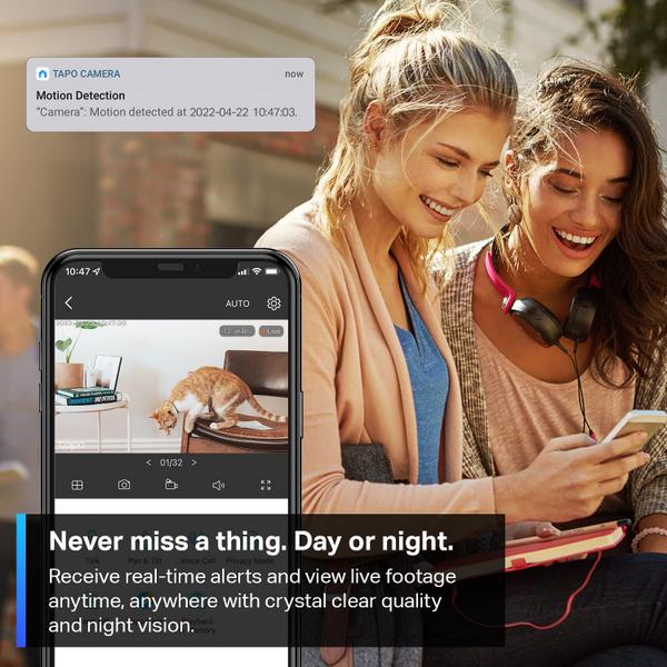 Imagem de TP-Link Tapo 2K câmera de segurança para monitor de bebê, cão veio