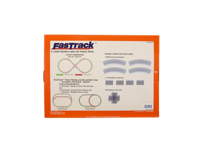 Imagem de Track Pack Lionel FasTrack Figure-8 Add-On Electric O Gauge