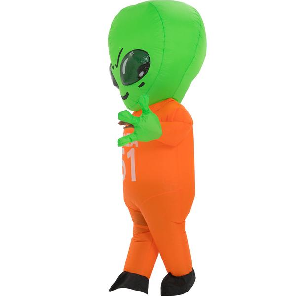 Imagem de Traje alienígena inflável RQUXMT Blow Up Party Halloween para adultos