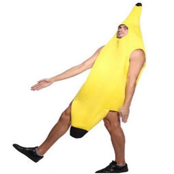 Imagem de Traje de Banana Engraçado e Sexy para Adulto - Fantasia de Cosplay para Halloween, Natal e Carnaval