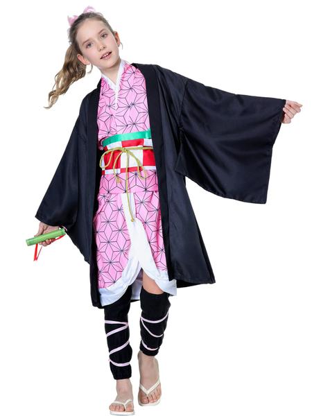 Imagem de Traje de cosplay SAMDIGO Anime Slayer Nezuk Kimono