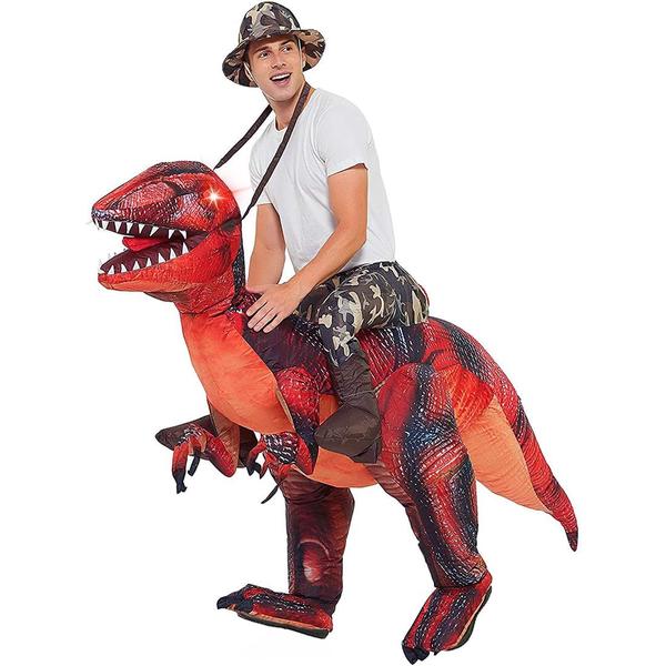 Imagem de Traje de dinossauro inflável GOOSH para festa de Halloween para adultos