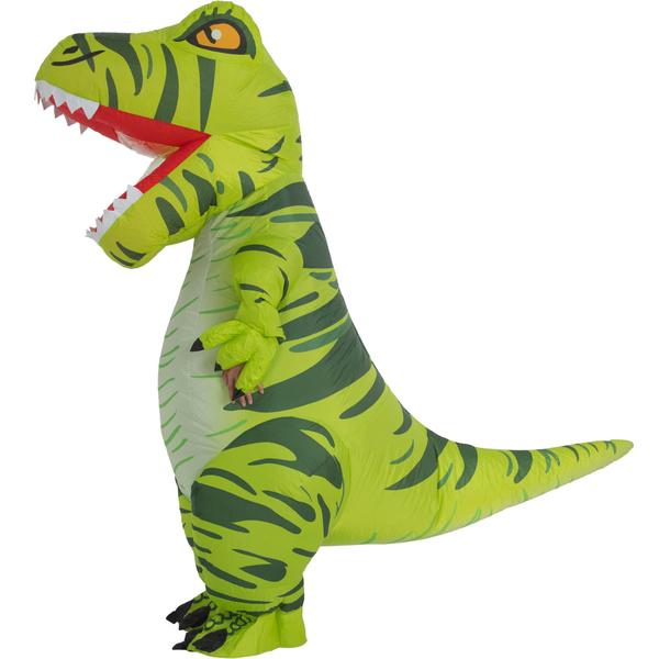 Imagem de Traje de dinossauro RQUXMT inflável Trex para adultos de Halloween