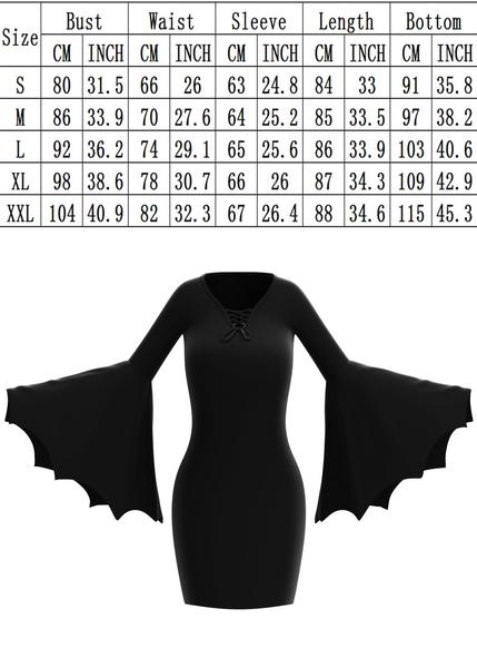 Imagem de Traje de Halloween YEAXLUD Vampire Morticia Addams