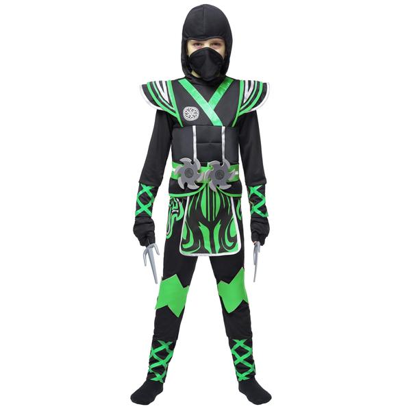 Imagem de Traje de Ninja Verde Spooktacular Creations - Infantil (8 a 10 anos)