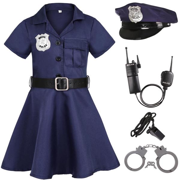 Imagem de Traje de policial Gortykor Cop Outfit para meninas de 9 a 10 anos