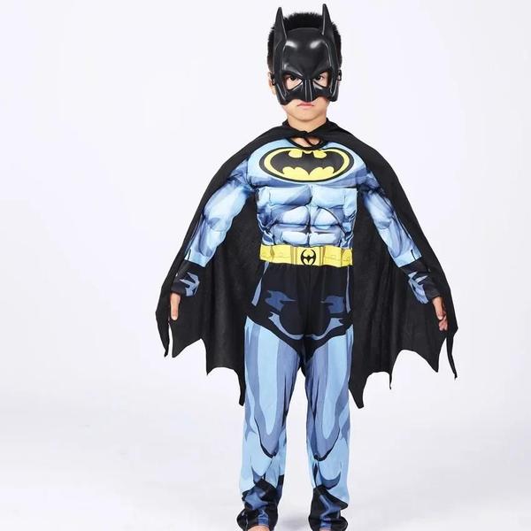 Imagem de Traje de Super-Herói Batman para Meninos - Fantasia de Cosplay para Crianças