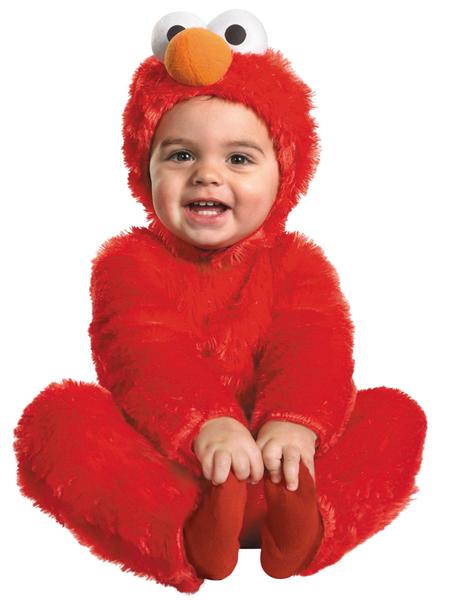 Imagem de Traje Disfarce Sesame Street Furry Elmo Toddler 3T/4T vermelho