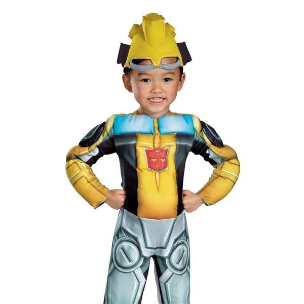 Imagem de Traje, disfarce, trajes, Bumblebee Rescue Bot, Toddler Muscle