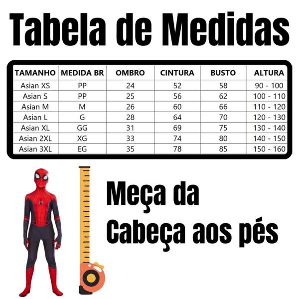 Imagem de Traje Homem Aranha Longe de Casa Cosplay Infantil com Lente 3D Bodysuit Elastano