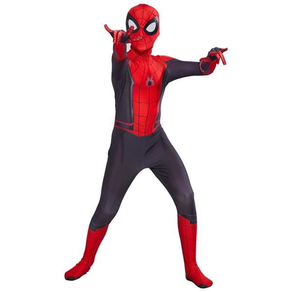 Imagem de Traje Homem Aranha Longe de Casa Cosplay Infantil com Lente 3D Bodysuit Elastano