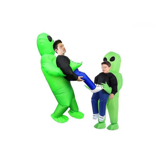 Imagem de Traje Inflável de Alien Verde Wokex Homemiyn - Adulto e Criança