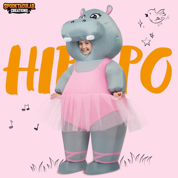 Imagem de Traje inflável Spooktacular Creations Kids Dancing Hippo