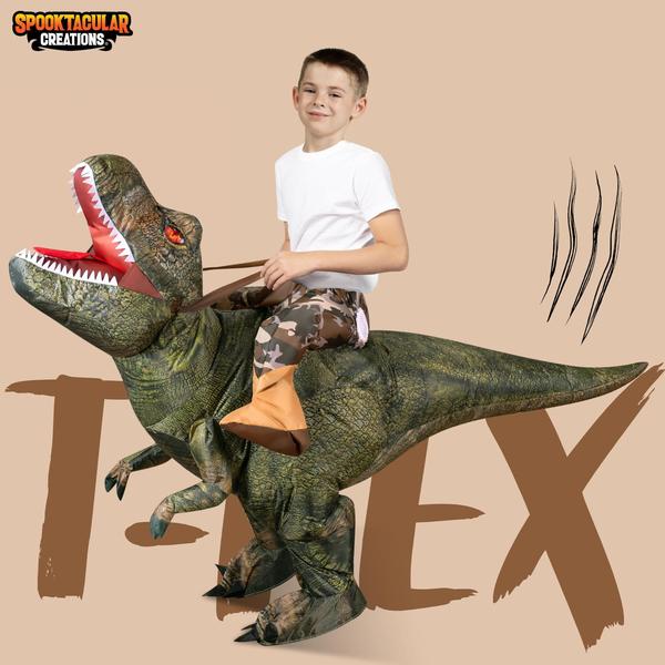 Imagem de Traje inflável Spooktacular Creations T-Rex para crianças