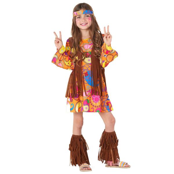 Imagem de Traje Morph Hippie para meninas no estilo dos anos 70