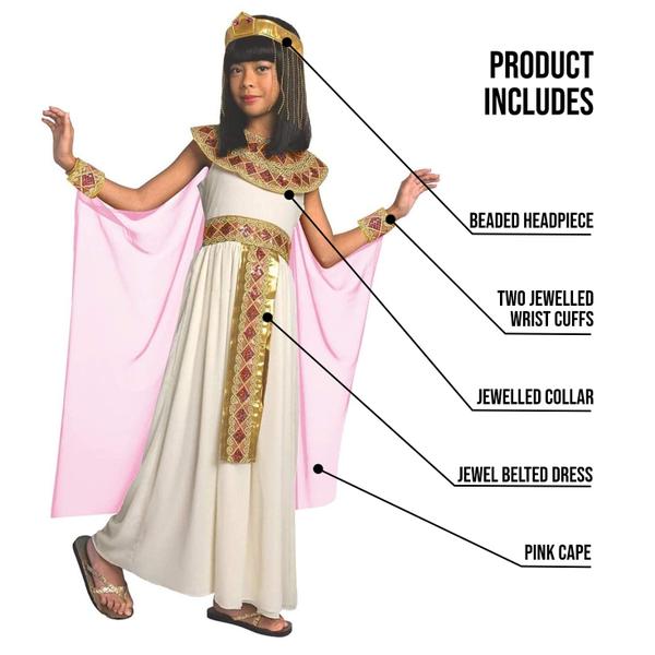 Imagem de Traje Morph Pink Cleopatra Girls Egyptian Greek Deusa