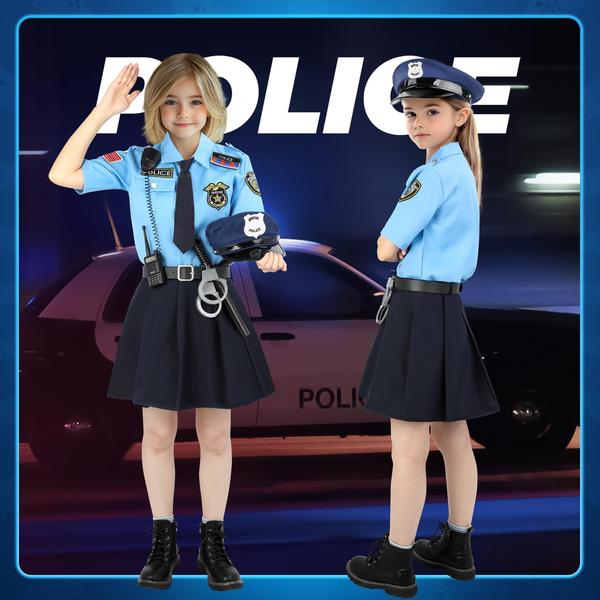 Imagem de Traje policial Luucio Policial para meninas de 3 a 12 anos