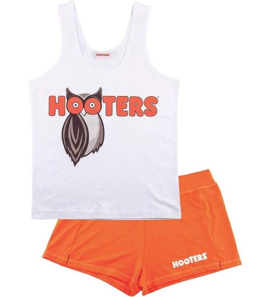 Imagem de Traje Ripple Junction Hooters Girl Classic M Laranja Branco