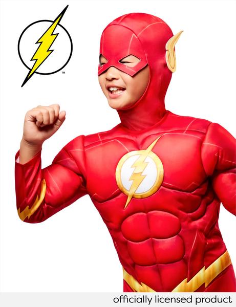 Imagem de Traje Rubie's The Flash Deluxe Superhero para crianças e meninos