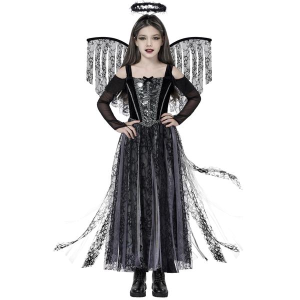 Imagem de Traje Spooktacular Creations Black Angel Girl 8-14 anos