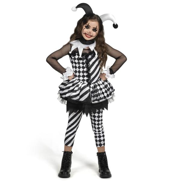 Imagem de Traje Spooktacular Creations Evil Clown para meninas XL