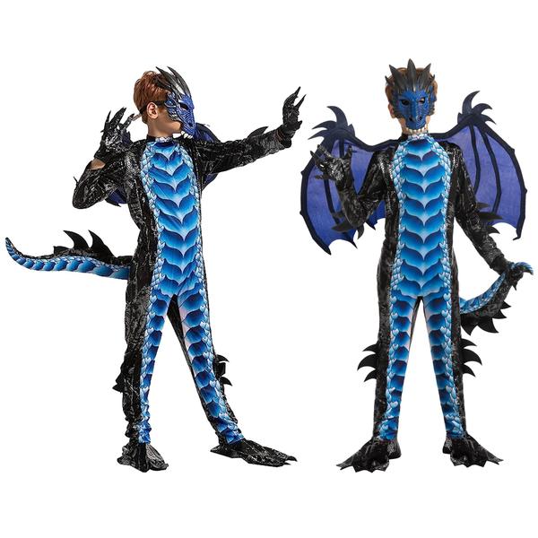 Imagem de Traje Spooktacular Creations Halloween Dragon preto/azul K