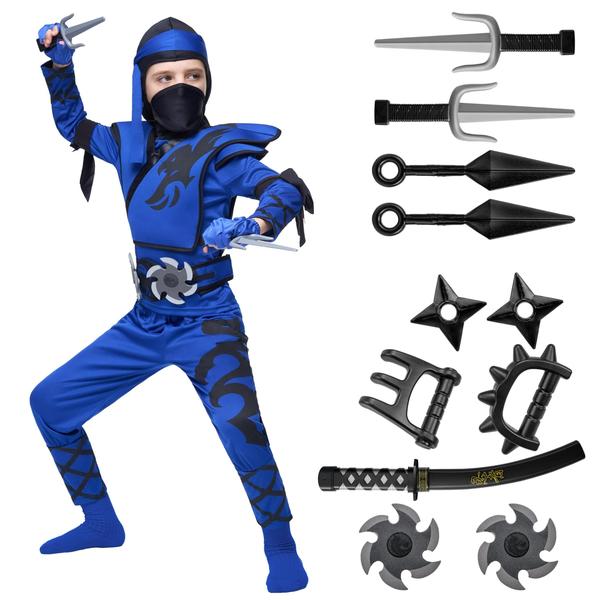 Imagem de Traje Spooktacular Creations Kids Ninja Birdy Blue +5 anos