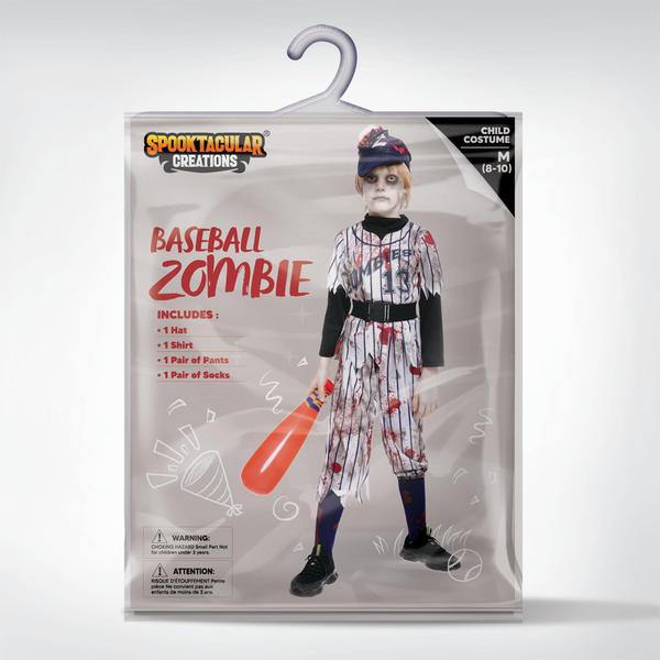 Imagem de Traje Spooktacular Creations Zombie Baseball Player Boys S