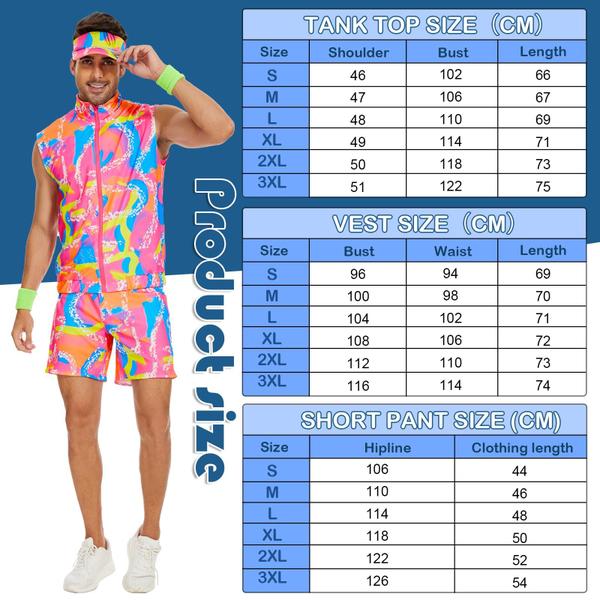 Imagem de Traje Yonroik 80s Workout Rosa para Homens - Fantasia de Halloween e Cosplay