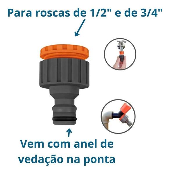 Tramontina Kit 4 Bico + 4 Engates + 2 Emenda + 2 Esguicho Imagem de Tramontina Kit 4 Bico + 4 Engates + 2 Emenda + 2 Esguicho