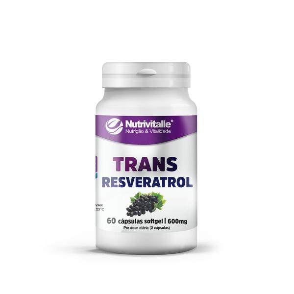 Imagem de Trans Resveratrol 600 mg 60 Cápsulas Nutrivitalle