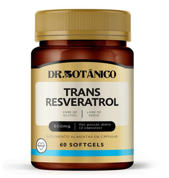 Imagem de Trans Resveratrol 600Mg 60 Capsulas Dr. Botanico