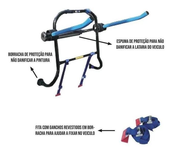 Imagem de Transbike Porta Mala Suporte Bicicleta C/Catraca Jet Velooh