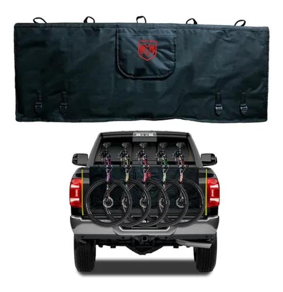 Imagem de Transbike Truckpad Dodge RAM Dakota Suporte Para 5 Bicicleta Com Logo