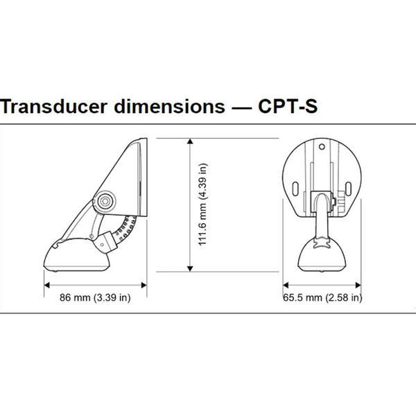 Imagem de Transducer CTP-S Popa para Raymarine Element-S Serie A e ES