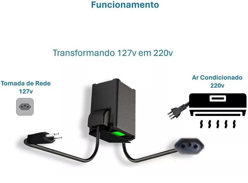 Imagem de Transformador 18000 BTU C/ SUPORTE P/ Ar Condicionado 20a 220v