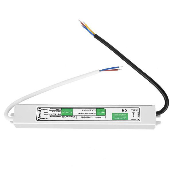 Imagem de Transformador de fonte de alimentação LED impermeável 12V 30W PWM Hilitand