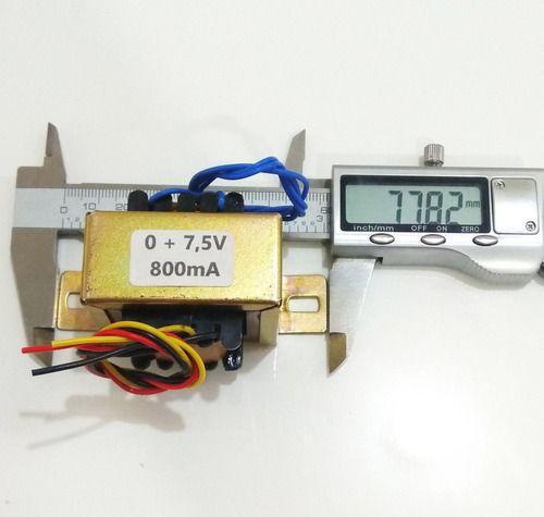 Imagem de Transformador De Força Pri 110v / 220v Sec 0 + 7,5v 800ma